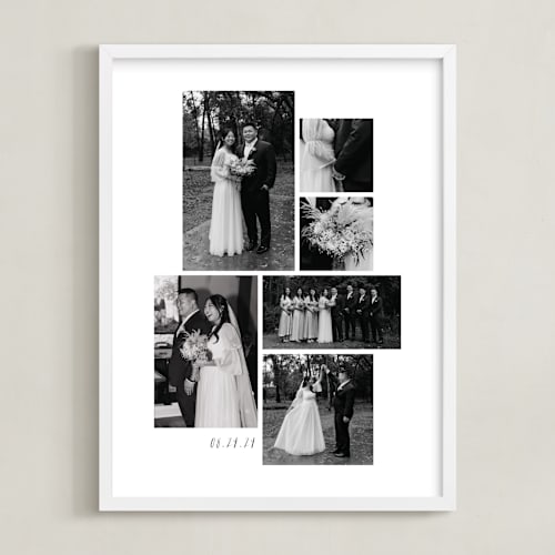 This is a diamond photo art by Hooray Creative called six photo: portrait framed photo
