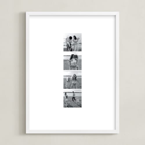 This is a white photo art by Minted called photo strip: framed photo 