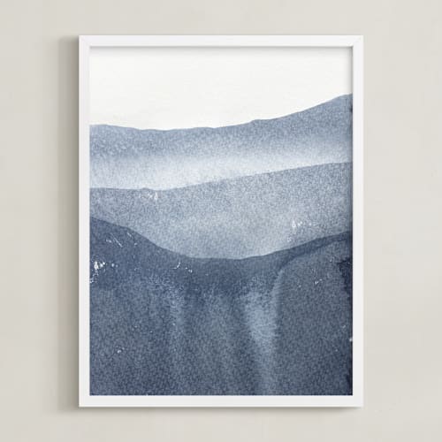 This is a indigo art by Julia Contacessi called sacred beginning no. 2