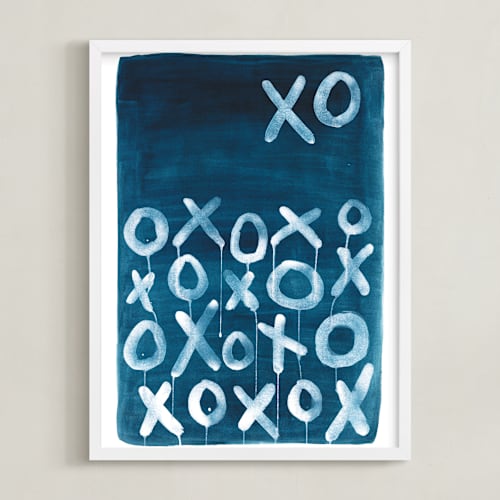 This is a payne's gray art by Michelle Owenby Design called xo lunar