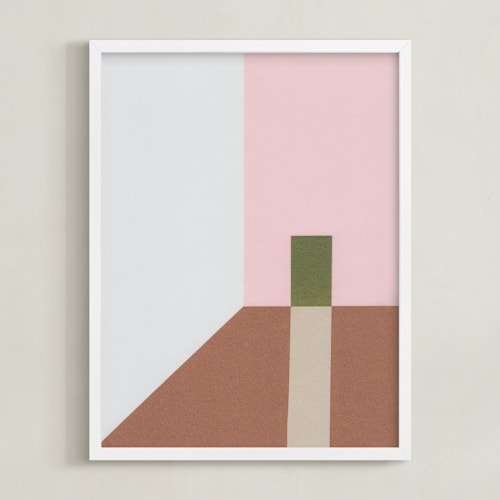 This is a dusty pink art by Elliot Stokes called room walls