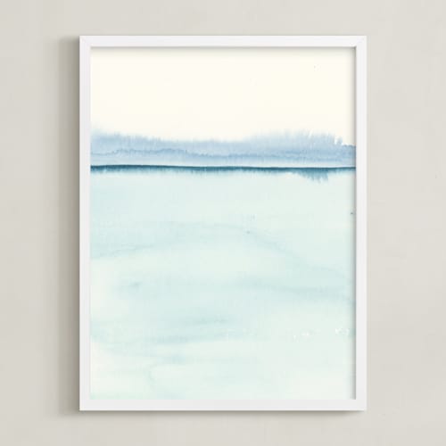 This is a powder blue art by Emily Magone called playa two
