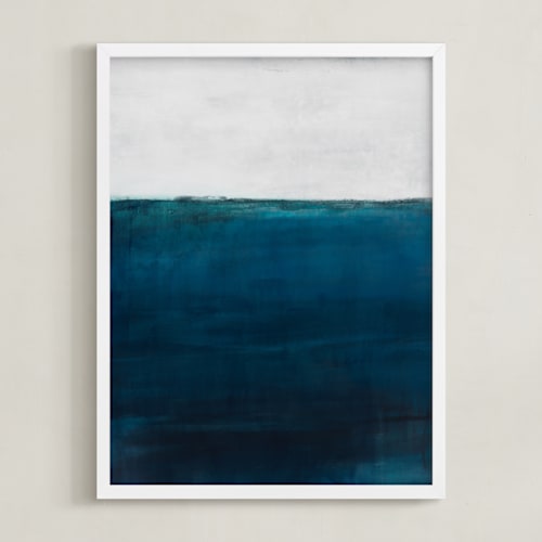 This is a ocean blue art by Melissa Marquardt called below the sea