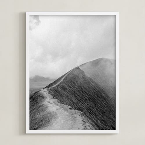 This is a black & white art by Marianne Brouwer called mighty mount bromo