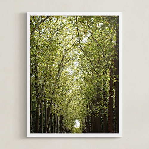 This is a green art by Eric Clegg called canopy of trees