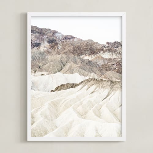 This is a cream art by Kamala Nahas called white canyon 3