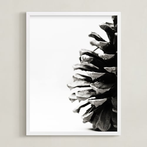 This is a grey art by Alexis Arnold called pine cone