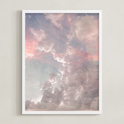 This is a airy blue art by Emanuela Carratoni called candy sky
