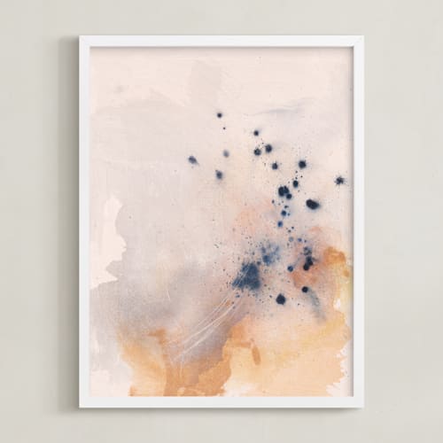This is a lilac wash art by Jennifer Daily called raw study 1