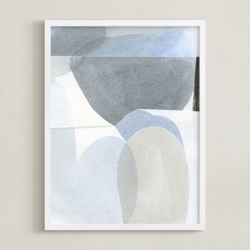 This is a soft blues art with standard by Ashleigh Ninos called construct 3