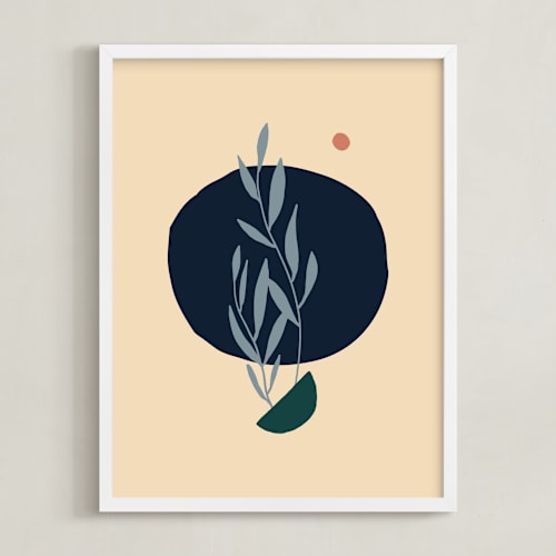 This is a cream navy art with standard by Alex Roda called misha