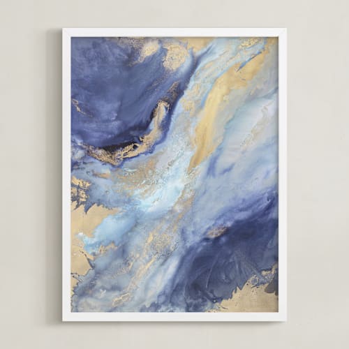 This is a indigo art by Julia Contacessi called olympia rises