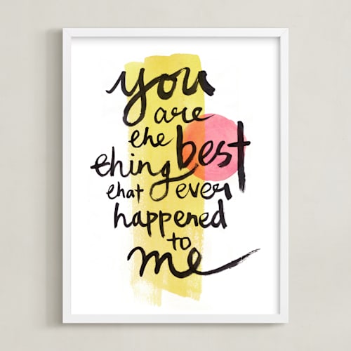 This is a love art by Qing Ji called you are the best thing that ever happened to me