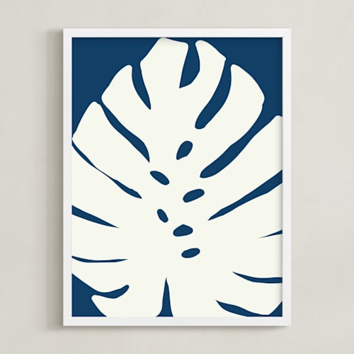 This is a indigo blue art by Deborah Velasquez called botanical on indigo