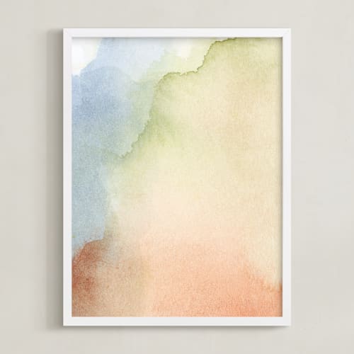 This is a warm pale green art by Artsy Canvas Girl Designs called somewhere