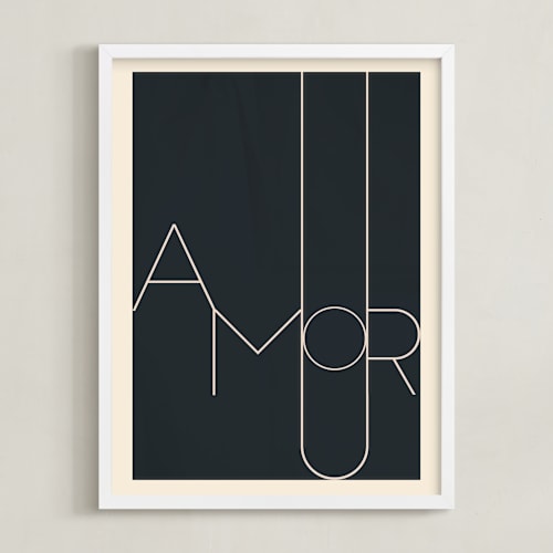 This is a soot art by Morgan Kendall called amour