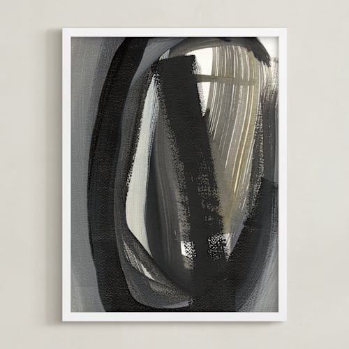 This is a grey art by Angela Simeone called olive
