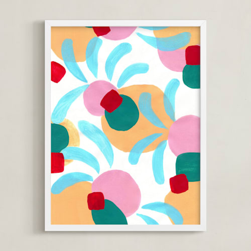 This is a pastel yellow art by FERNANDA MARTINEZ called playground