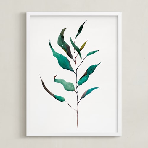 This is a eucalyptus green art by jinseikou called eucalyptus foliage