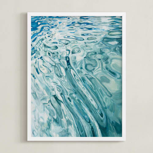 This is a marine blue art with standard by Kelly Johnston called slip