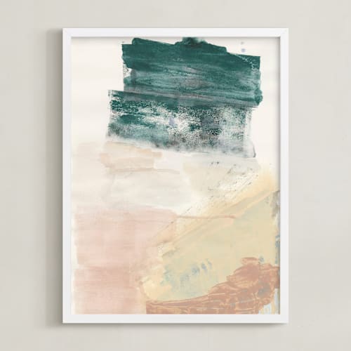 This is a lush green art by Lauren Packard called the layers beneath