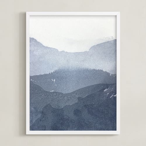 This is a indigo art by Julia Contacessi called sacred beginning no. 1