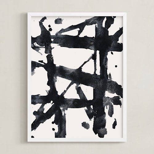 This is a midnight black art by Afton Harding called ink bridges