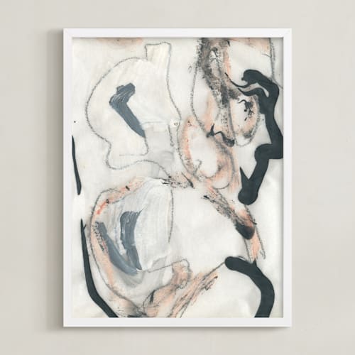 This is a pink and grey art with standard by Angela Simeone called southern cotton series 4