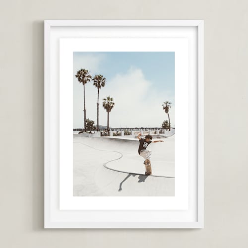 This is a color art by Kamala Nahas called santa barbara skate i