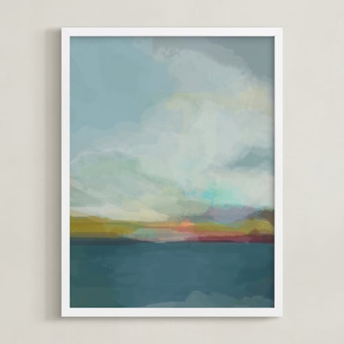 This is a morning blue art with standard by AlisonJerry called morning walk