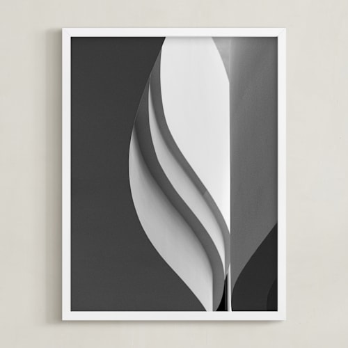 This is a black & white art by Angie McMonigal called tulip