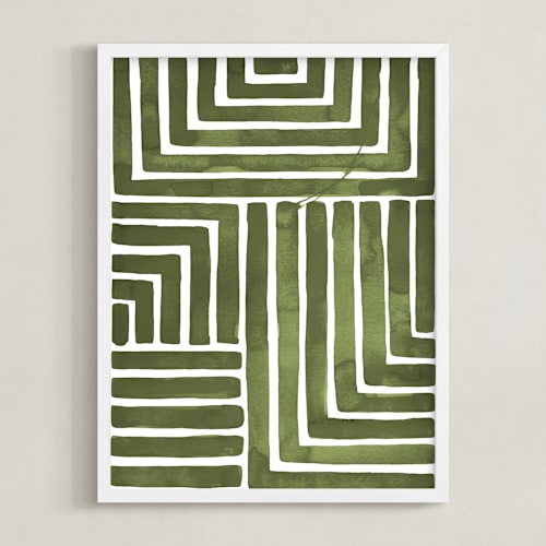 This is a moss art by Kristine Sarley called hard & soft
