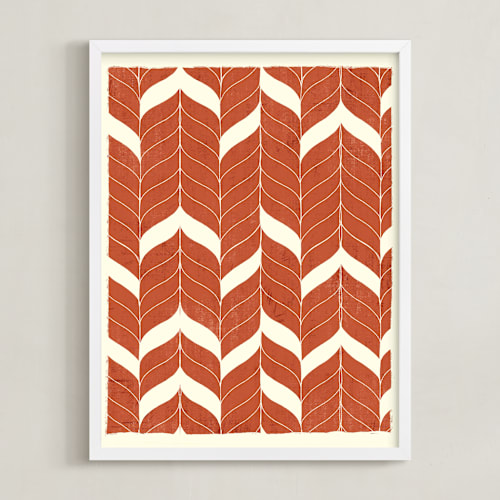 This is a rust art with standard by Angel Walker called chevron flow