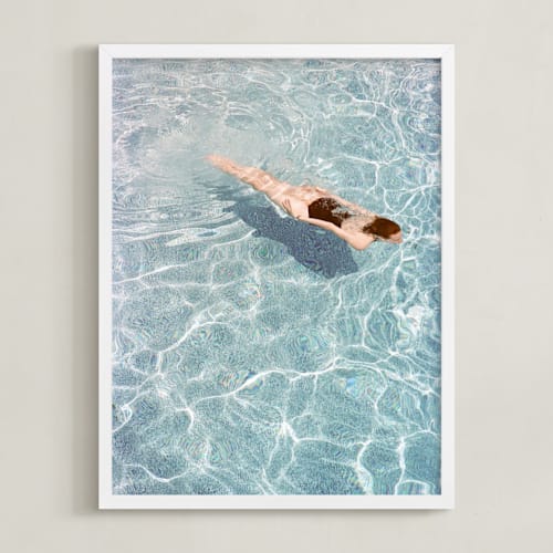 This is a pool blue art by Whitney Deal called going for a swim