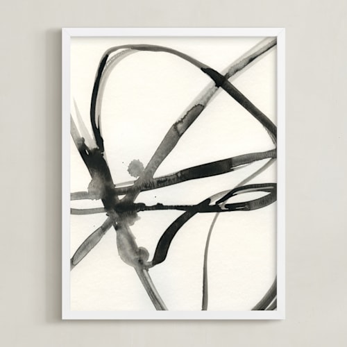 This is a black and white art by Mary Gaspar called plant cell 1