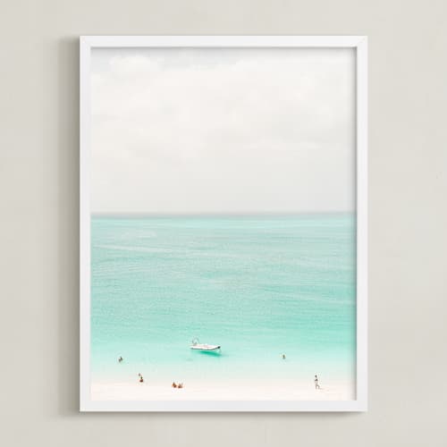 This is a caribbean blue art by Lindsay Madden called island time