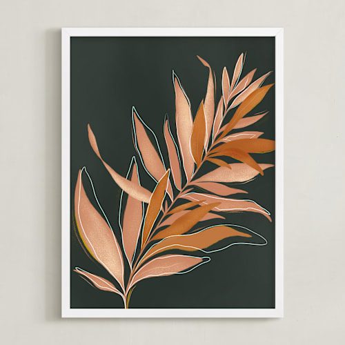 This is a jade art by Julie Murray called falling fern