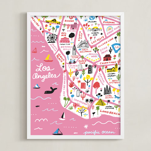 This is a cotton candy art by Jordan Sondler called i love los angeles