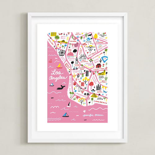 This is a cotton candy art by Jordan Sondler called i love los angeles