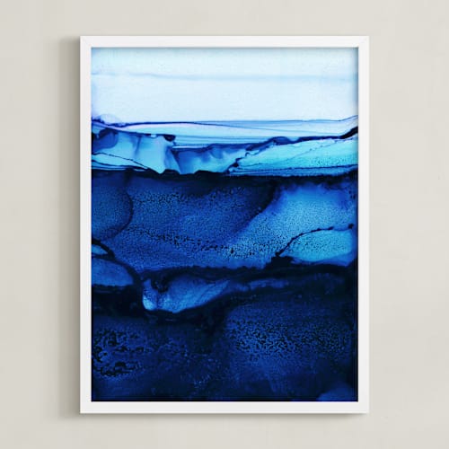 This is a midnight blue art by Rebecca Rueth called midnight canyon