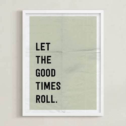 This is a stone art by Morgan Kendall called let the good times roll