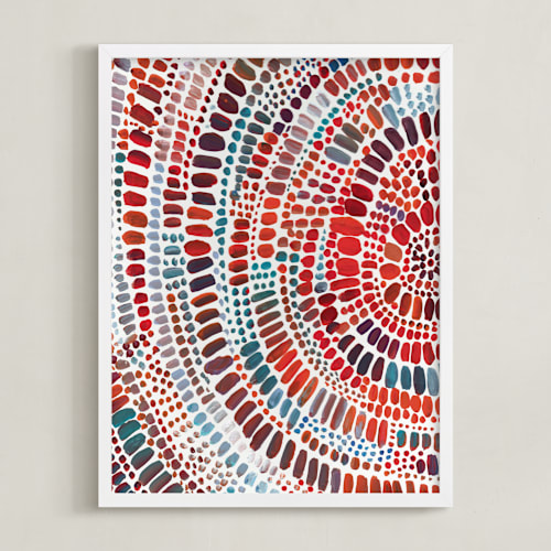 This is a bittersweet turquoise art with standard by Holly Royval called fire ripple drop