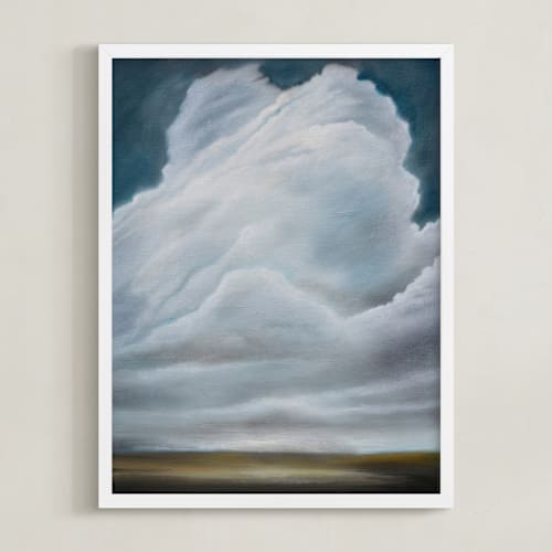 This is a cloud white art with standard by Kelly Money called i still see giants