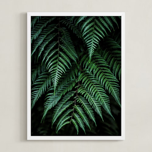 This is a deep green art by Bethania Lima called layers of green