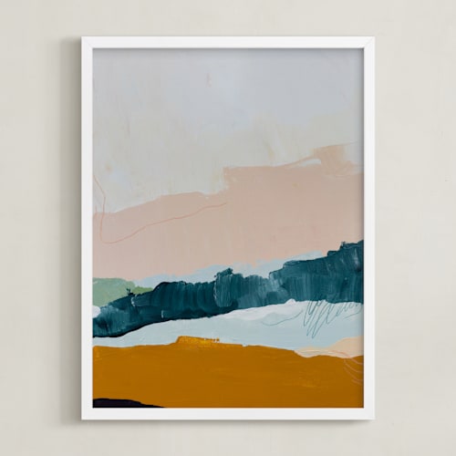 This is a river blue art with standard by Kayla King called moving mountains i