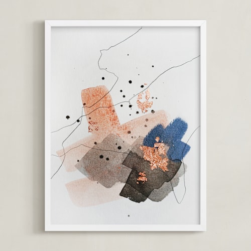 This is a pacific blue art by Christine Olmstead called divide #1