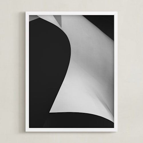 This is a black & white art by Angie McMonigal called swept away i