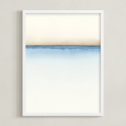 This is a nautical blue art by Emily Magone called playa one