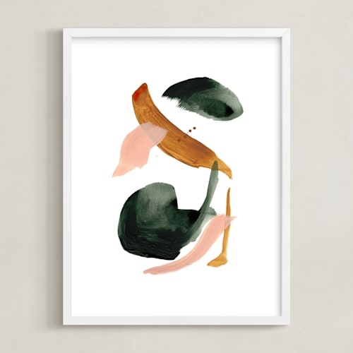 This is a forest green art by Cait Courneya called calm forest no.18