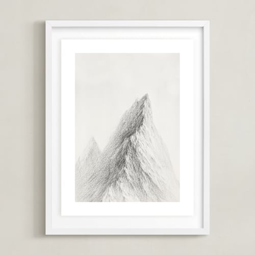 This is a mountain silver art by jinseikou called mt. winterfell